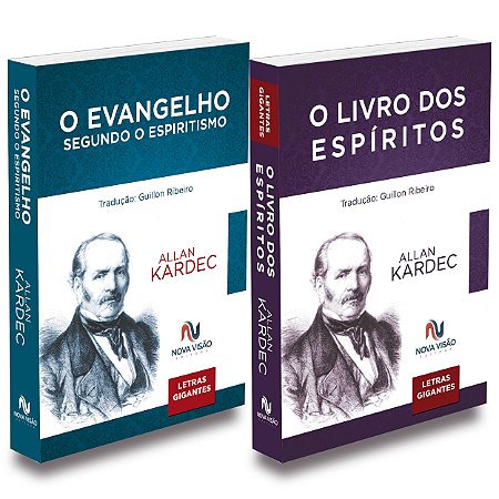 Kit O Evangelho Segundo o Espiritismo + O Livro dos Espíritos - Letras Gigantes