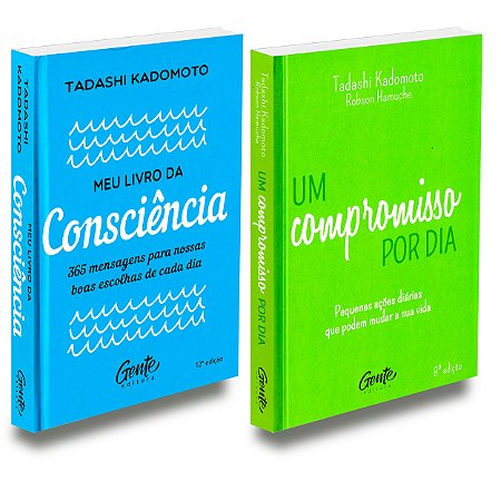 Kit Tadashi Kadomoto Livro da Consciência+Compromisso Por Dia