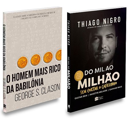 Kit Homem Mais Rico da Babilônia+Do Mil ao Milhão
