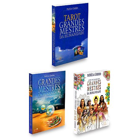 Trilogia Grandes Mestres da Humanidade ,taro,livro e livro de colorir