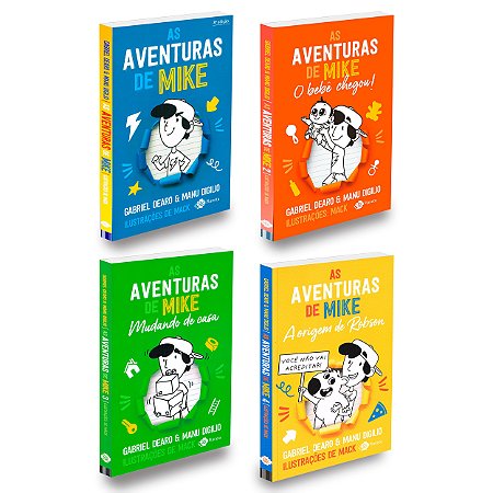 Livro As Aventuras De Mike - Coleção Completa  - Vol 1 a 4
