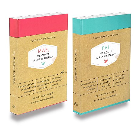 Kit Pai e Mãe, Me Conta sua História ? Capa Dura - 2 Livros