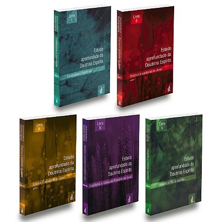 Kit Estudo Aprofundado da Doutrina Espirita- Vol. 1 ao 5