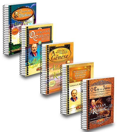 Coleção Obras Básicas de Allan Kardec Normal Espiral