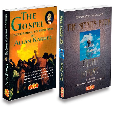 Kit The Gospel According To Spiritism+The Spirit's Book - Evangelho+Livro dos Espiritos em Inglês