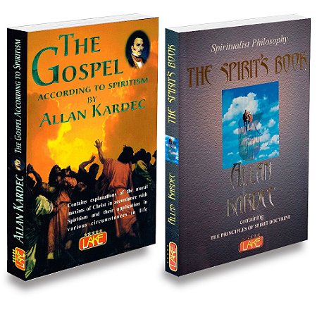 Kit The Gospel According To Spiritism+The Spirit's Book - Evangelho+Livro dos Espiritos em Inglês