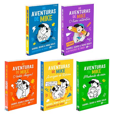 Coleção As Aventuras de Mike - Kit com 5 livros, Vol.1,2,3,4 e Livro Interativo