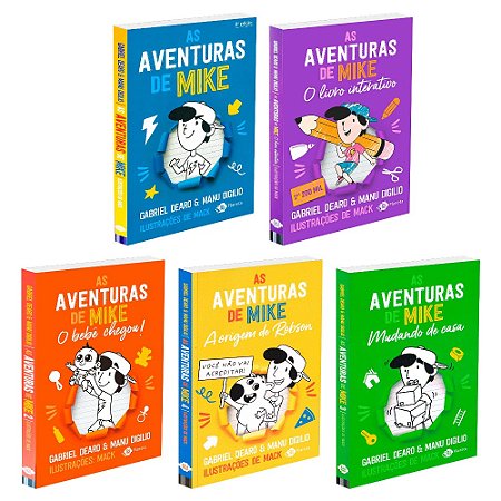 Coleção As Aventuras de Mike - Kit com 5 livros, Vol.1,2,3,4 e Livro Interativo
