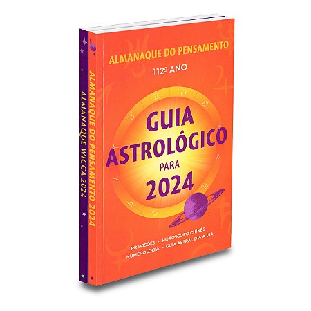 Kit 2 Livros Almanaque do Pensamento 2024 + Guia Wicca 2024