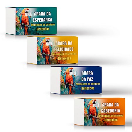 Kit Araras - Mensagens de Otimismo