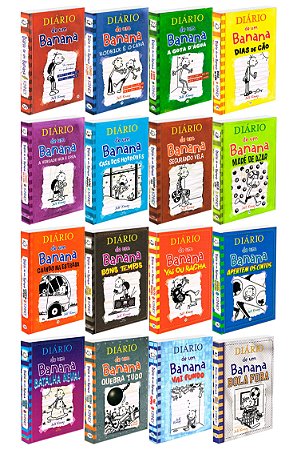 Coleção Diário De Um Banana - 16 Livros