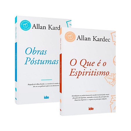 Kit 02 livros Allan Kardec:Obras Póstumas+O Que é o Espiritismo|IDE Editora