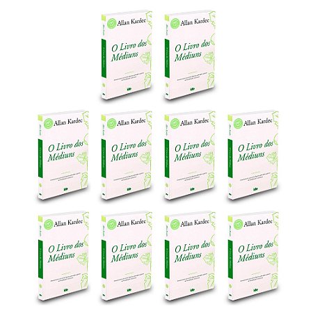 Kit 10 O Livro Dos Médiuns - 10 Livros