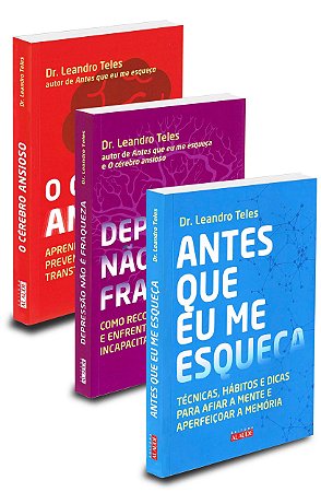 Kit Saúde Mental Dr. Leandro Teles - 3 Livros