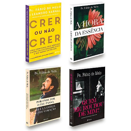 Kit 4 Livros De Sucesso - Padre Fábio De Melo