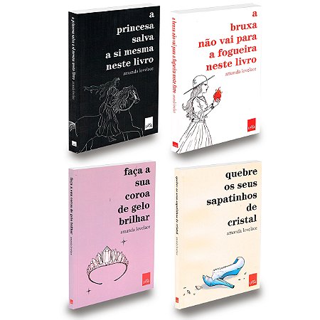 Kit Livros Amanda Lovelace Princesa Bruxa Coroa Sapatinhos