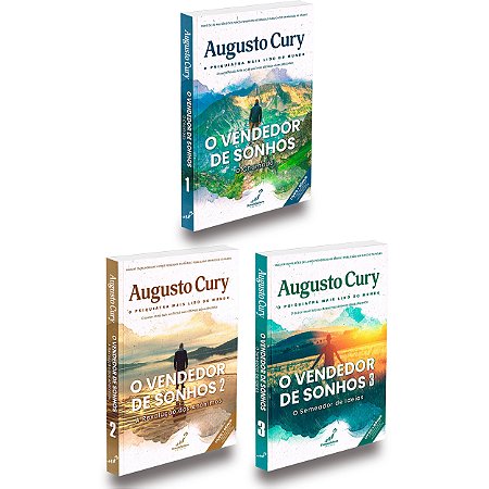 Kit Vendedor de Sonhos-Vol .1,2 e 3 Augusto Cury