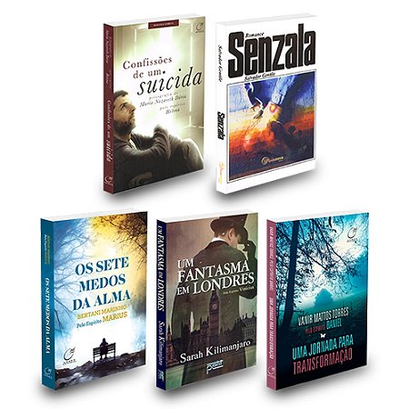 Kit 5 Romances Espíritas