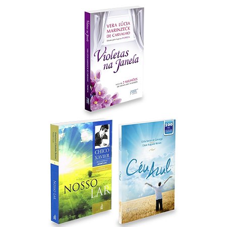 Kit Violetas na Janela + Nosso Lar + Céu Azul