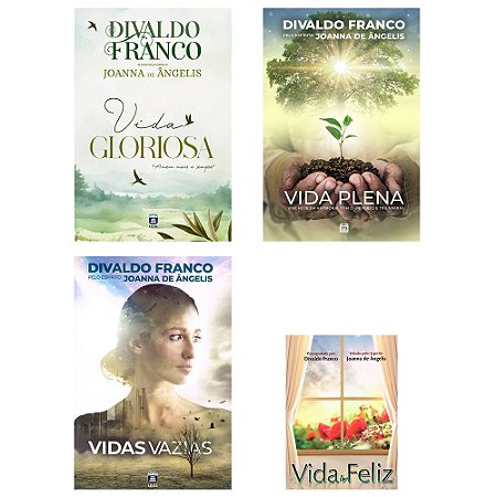 Kit Vida Gloriosa + Vida Plena + Vidas Vazias + Vida Feliz com 4 livros