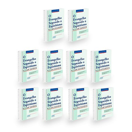 Kit 10 O Evangelho Segundo O Espiritismo (O) - Normal Espiral