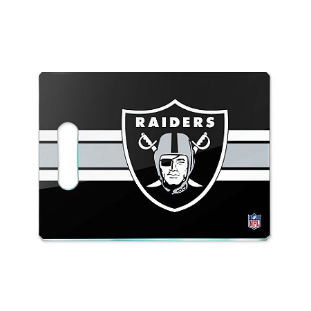 Tábua de Carne de Vidro Licenciada NFL - Las Vegas Raiders