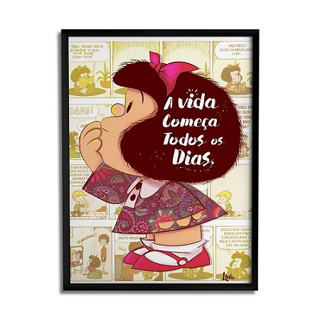 Quadro Decorativo Mafalda By Lua Lins - Beek