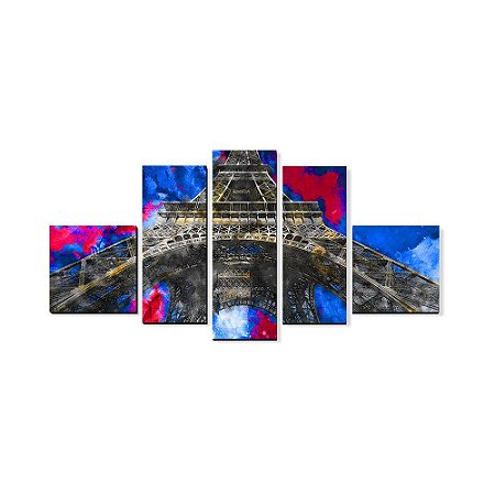 Quadro Decorativo Mosaico Torre Eiffel - Beek