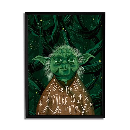 Quadro Decorativo Yoda By Carol Rempto - Beek