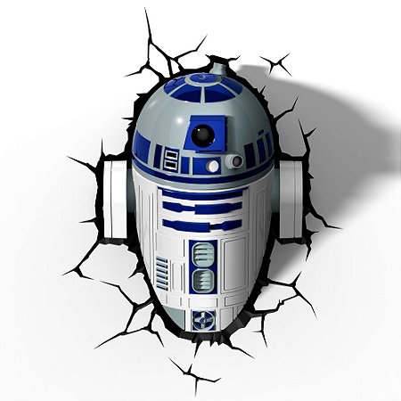 Luminária 3D Light FX Star Wars R2-D2