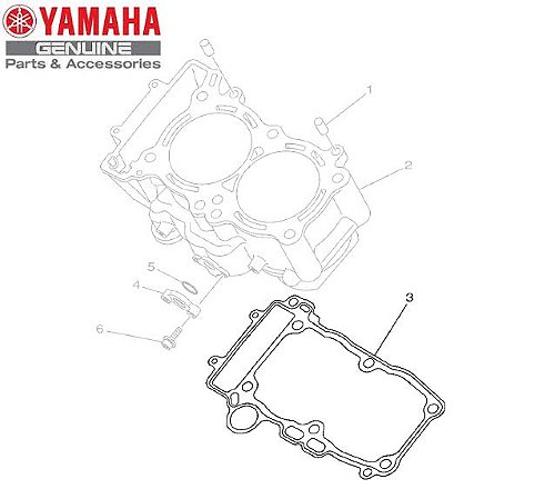 GAXETA OU JUNTA DE CILINDRO PARA XT1200Z SUPER TÉNÉRÉ ORIGINAL YAMAHA