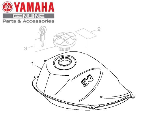 TANQUE DE COMBUSTIVEL PARA XTZ250X LANDER MOTARD 2008 A 2010 ORIGINAL YAMAHA