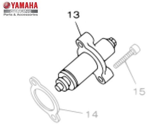 TENSIONADOR DA CORRENTE DE COMANDO LINHA 250CC ORIGINAL YAMAHA