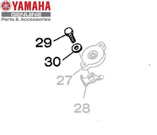 PARAFUSO E ARRUELA DA TAMPA DO RADIADOR PARA XJ6-N E XJ6-F ORIGINAL YAMAHA