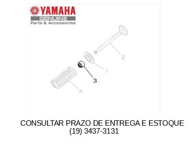 RETENTOR DE VALVULA PARA NEO125 UBS / FLUO 125 2023 ATE 2025 ORIGINAL YAMAHA(CONSULTAR PRAZO DE ENTREGA E ESTOQUE)