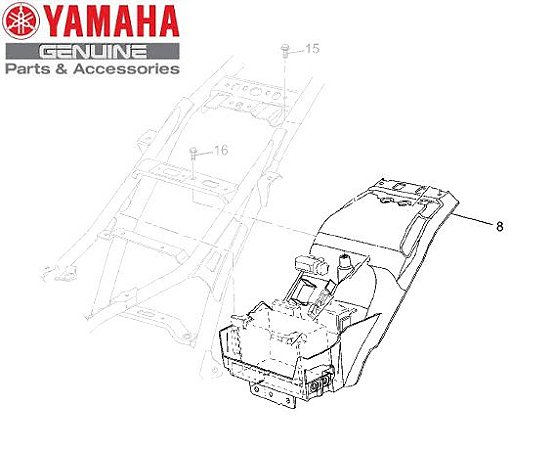 CAIXA DA BATERIA PARA XT660Z TÉNÉRÉ ATÉ 2014 ORIGINAL YAMAHA