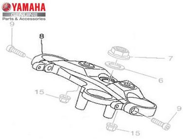 MESA SUPERIOR DO GUIDAO PARA MT-09 2017 A 2019 ORIGINAL YAMAHA