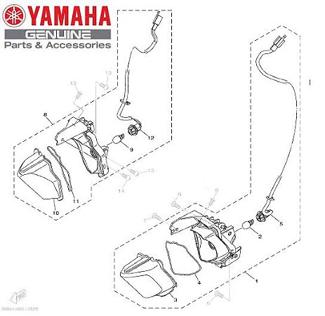 PISCA DIANTEIRO PARA NOVA NMAX 160 2021 ate 2023 ORIGINAL YAMAHA