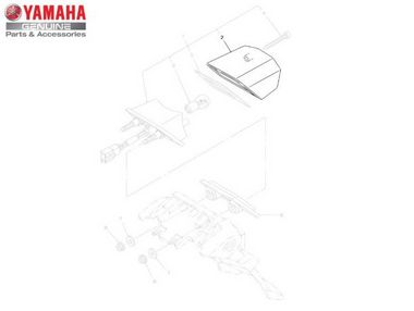 LENTE DA LANTERNA TRASEIRA PARA XTZ250 LANDER 2007 A 2019 ORIGINAL YAMAHA