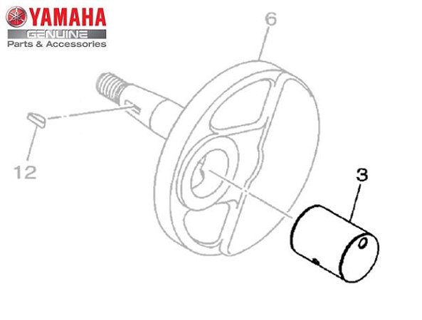 PINO DO VIRABREQUIM PARA NEO125 UBS ORIGINAL YAMAHA