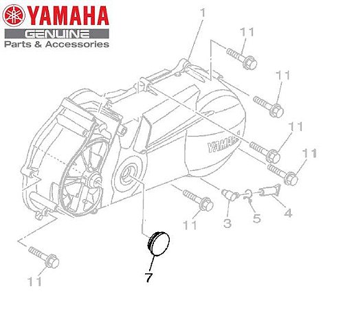 TAMPÃO BLINDADO PARA NEO 125 UBS ORIGINAL YAMAHA