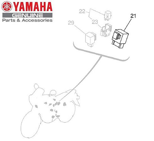 RELE PRINCIPAL PARA XT660R , XT660Z TÉNÉRÉ E MT-03 660CC ORIGINAL YAMAHA