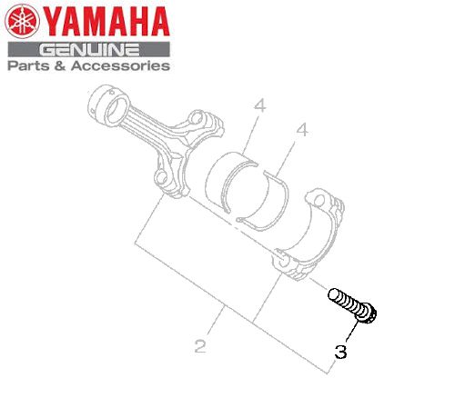 PARAFUSO DA BIELA PARA MT-09 E MT-09 TRACER ORIGINAL YAMAHA