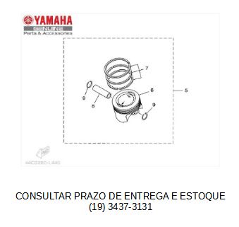 KIT PISTÃO E ANÉIS STD PARA FAZER 250, TÉNÉRÉ 250 LANDER 250 ORIGINAL YAMAHA (CONSULTAR PRAZO DE ENTREGA E ESTOQUE)