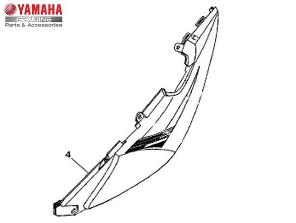 LATERAL TRASEIRA ESQUERDA PARA FAZER 250 ATE 2017 ORIGINAL YAMAHA