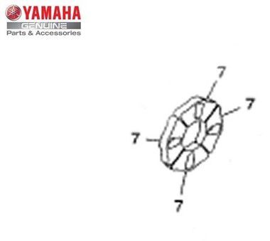 Jogo de Amortizadores do Cubo da Roda YBR 150 Factor Original Yamaha