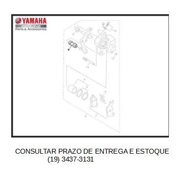 CAPA DA PINCA DO FREIO PARA FAZER 150 , FACTOR 150 , CROSSER , FAZER 250 , TENERE/ NEO 125 2017 ATE 2025 ORIGINAL YAMAHA (CONSULTAR PRAZO DE ENTREGA E ESTOQUE)