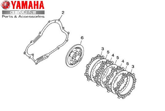 KIT EMBREAGEM FACTOR 150, FAZER 150, FZ 15 2023, CROSSER 150 ORIGINAL YAMAHA