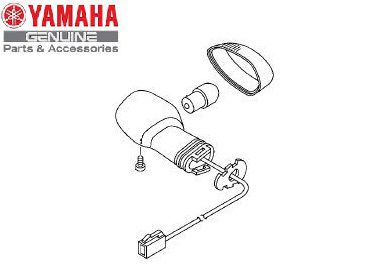 PISCA TRASEIRO DIREITO CONJUNTO PARA MT-07 ORIGINAL YAMAHA