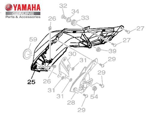 TOMADA DE AR DIREITA MT-07 2016 A 2018 ORIGINAL YAMAHA